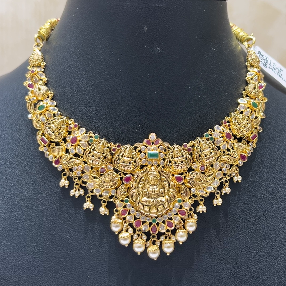 MUKUNDA JEWELLERS 20.32gms NECKLACE 22K Antique