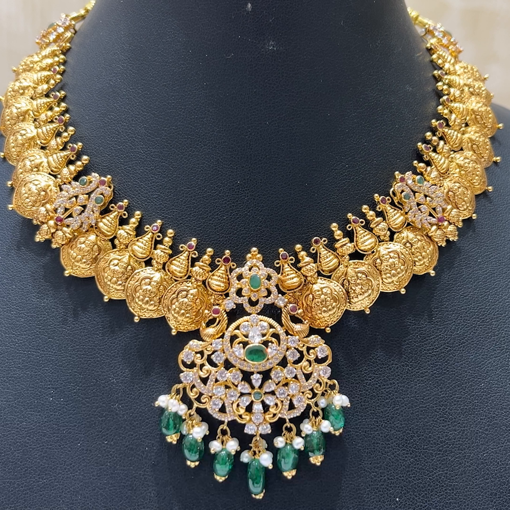 MUKUNDA JEWELLERS 35.669gms NECKLACE 22K Nakshi