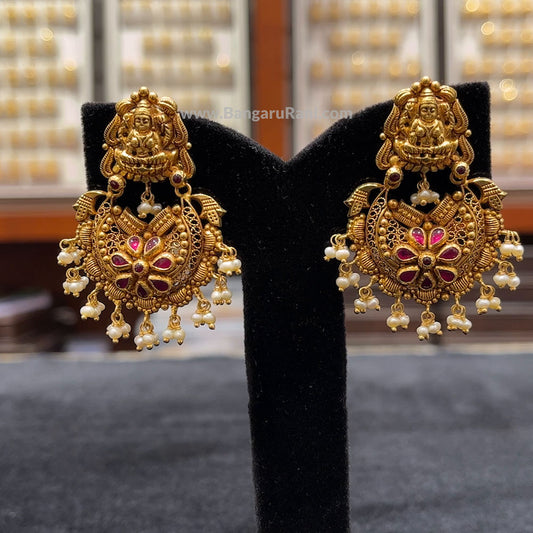 17.785gms EARRINGS 22K Nakshi