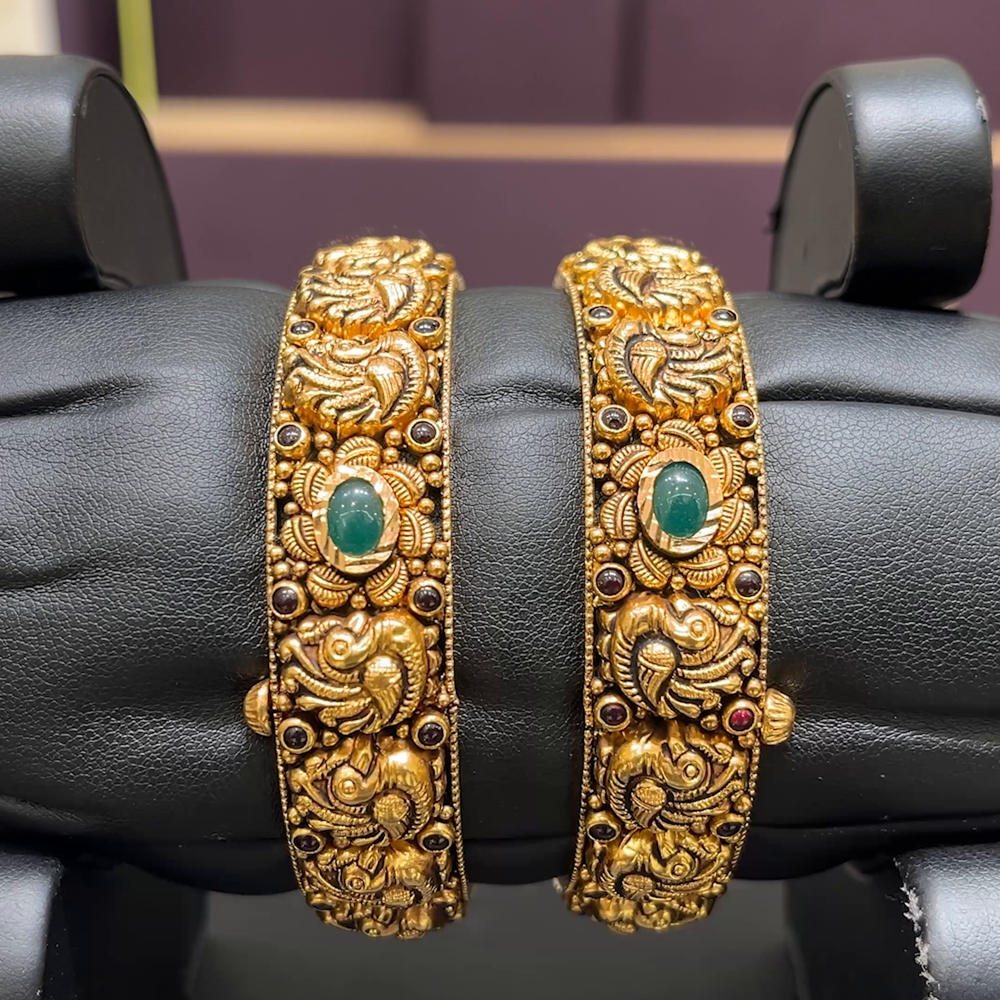 CMR 42.298gms BANGLES 22K Nakshi