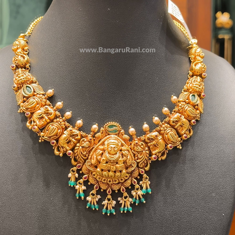 Chennai Shopping Mall 32.23gms NECKLACE 22K Antique