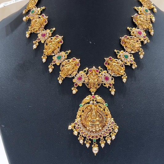 MUKUNDA JEWELLERS 32.06gms NECKLACE 22K Antique