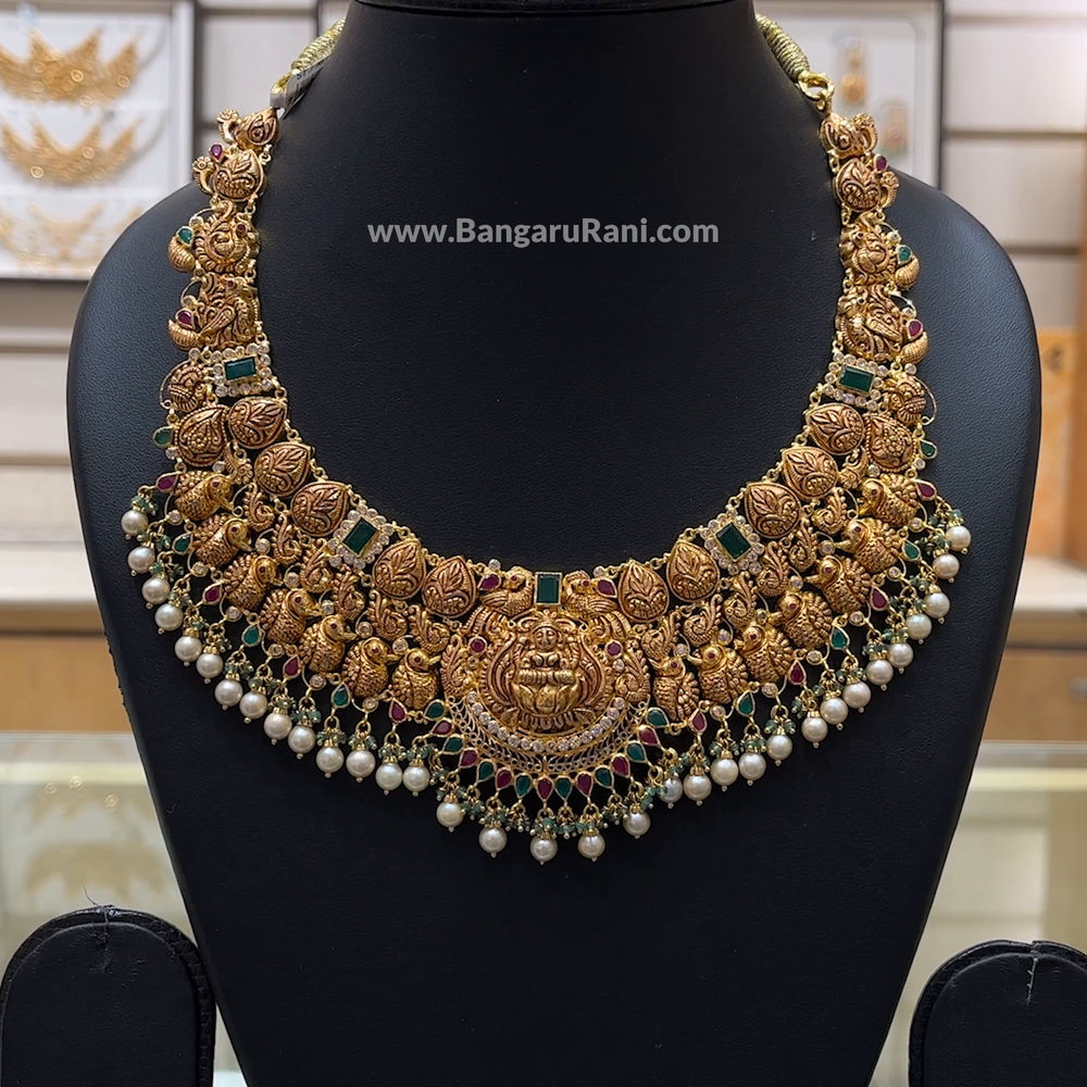 50.384gms NECKLACE 22K Antique