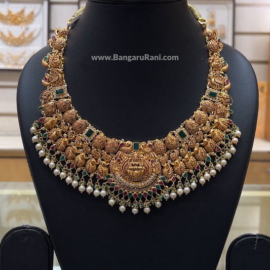 50.384gms NECKLACE 22K Antique