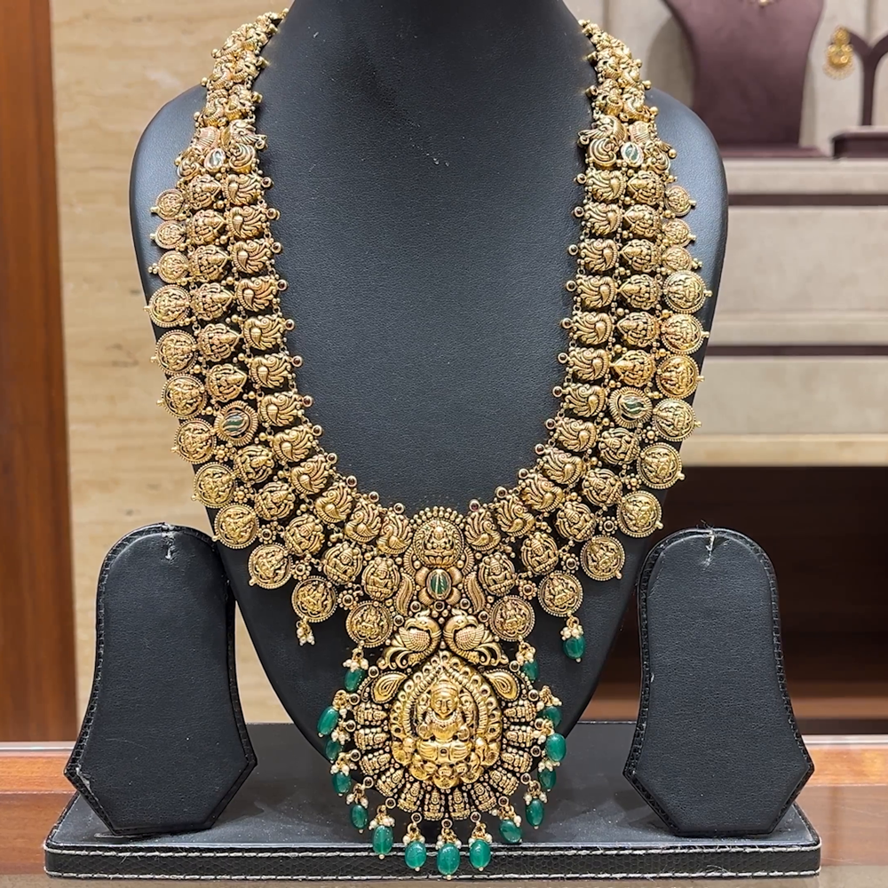 Chennai Shopping Mall 79.06gms HARAMS 22K Antique