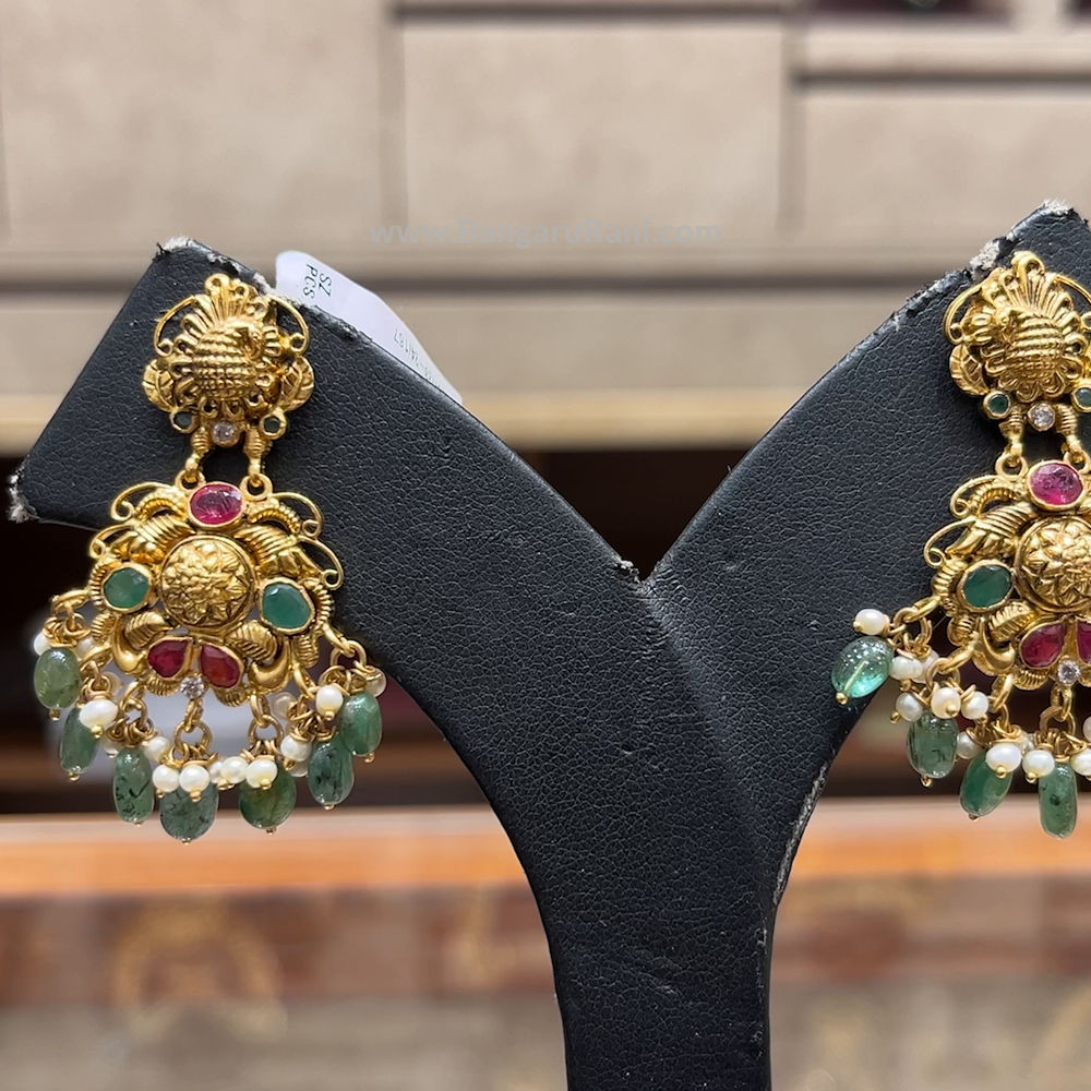 Chennai Shopping Mall 11.329gms EARRINGS 22K Antique