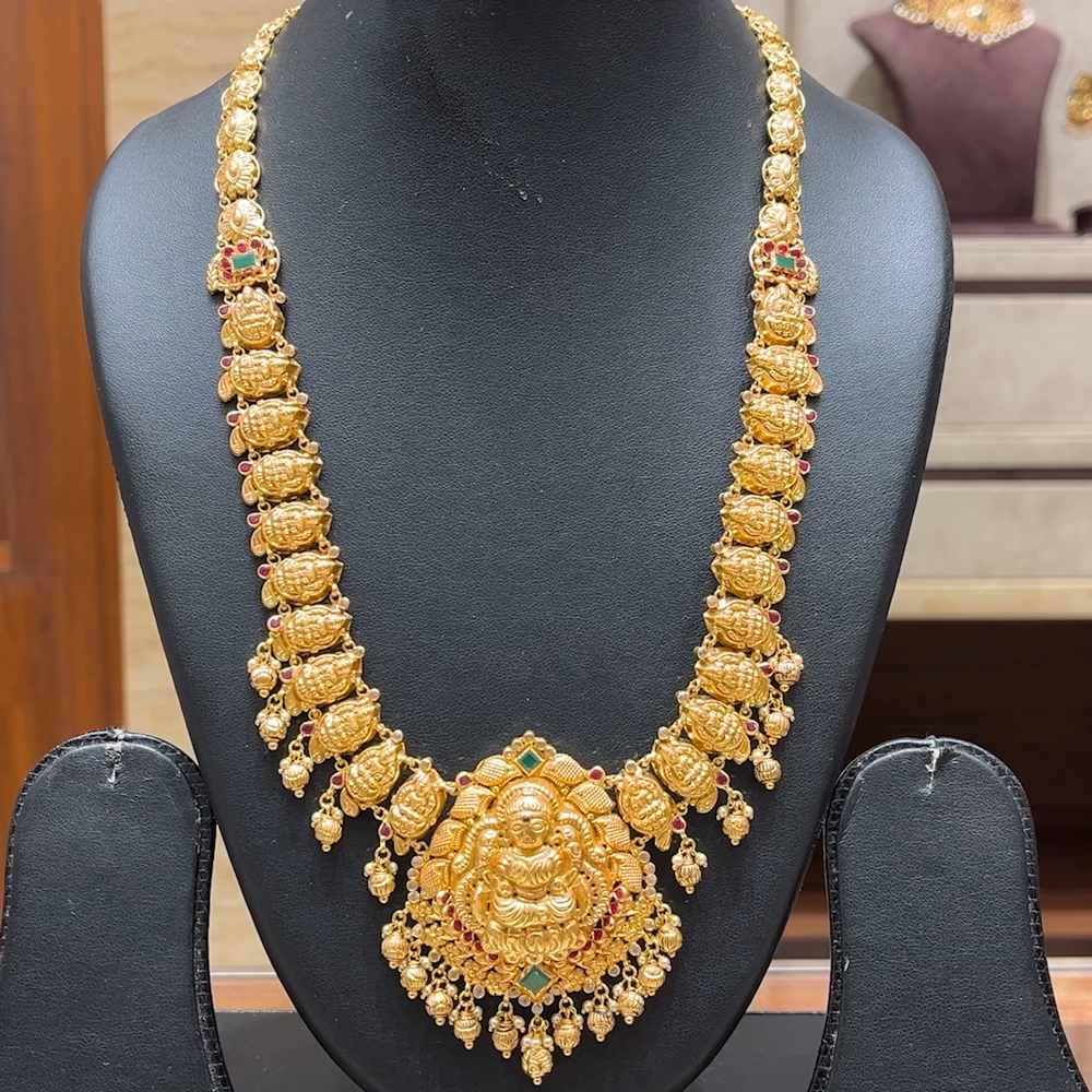 Chennai Shopping Mall 53.215gms HARAMS 22K Antique