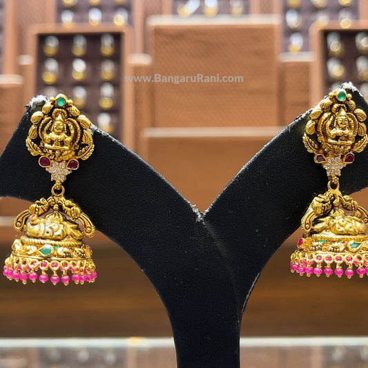 CMR 12.672gms EARRINGS 22K Antique