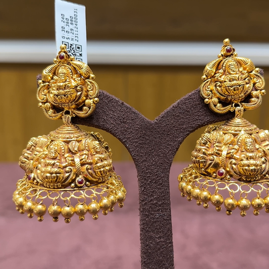 MUKUNDA JEWELLERS 29.88gms EARRINGS 22K Antique