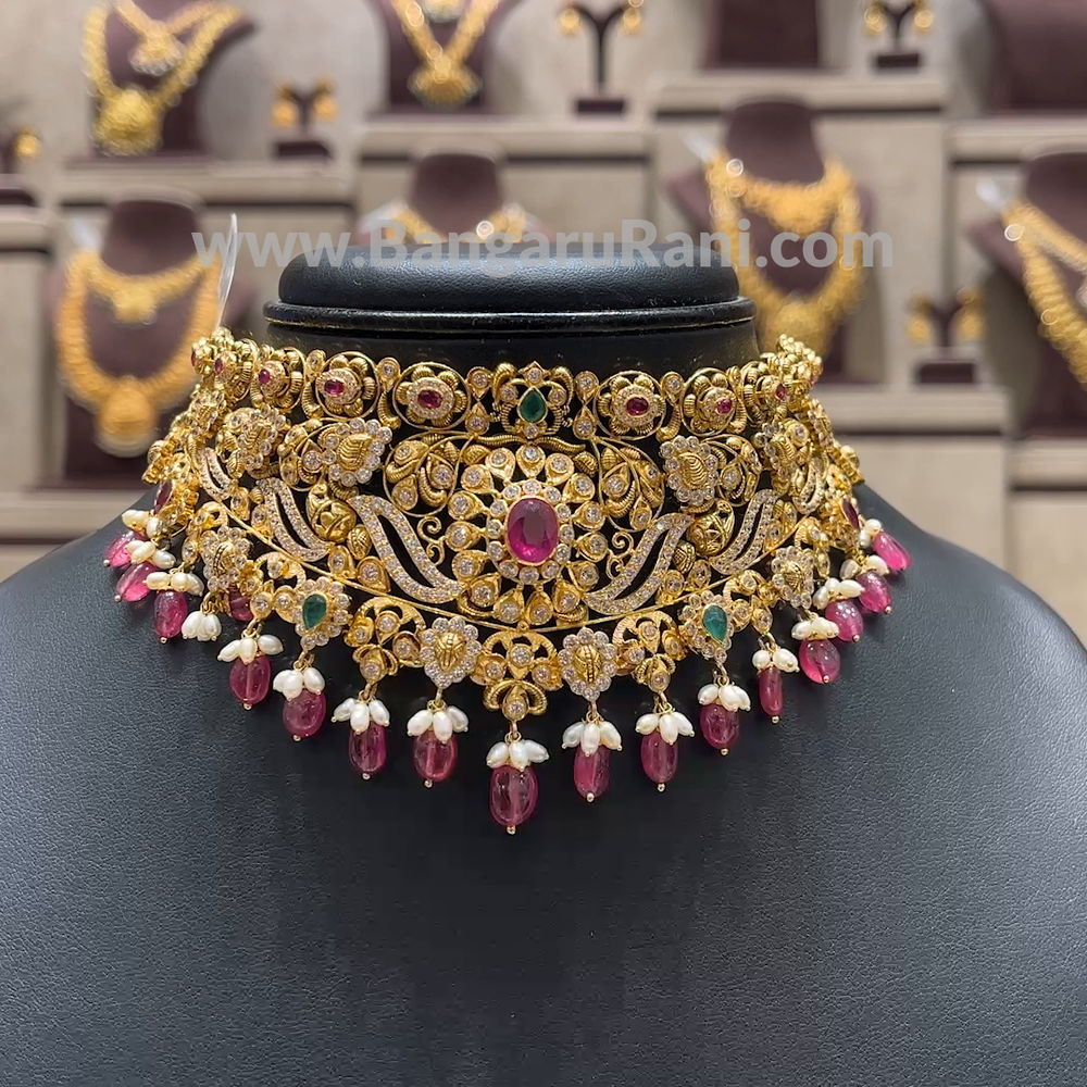 Chennai Shopping Mall 50.438gms CHOKER 22K Yellow Gold