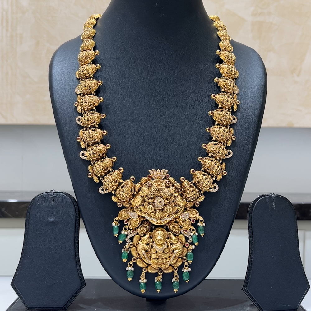 MUKUNDA JEWELLERS 66.869gms HARAMS 22K Antique