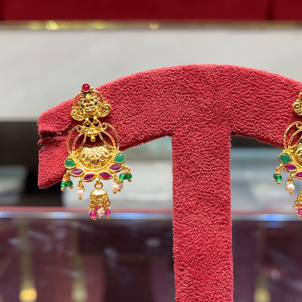 CMR 7.373gms EARRINGS 22K Yellow Gold