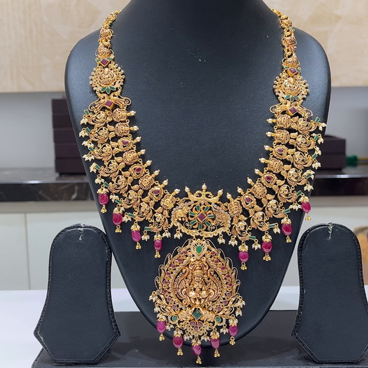 MUKUNDA JEWELLERS 79.654gms HARAMS 22K Antique