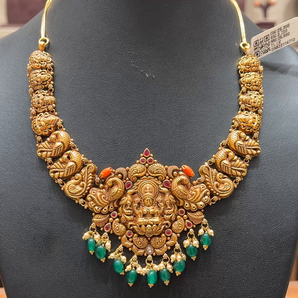 Chennai Shopping Mall 25.58gms NECKLACE 22K Antique