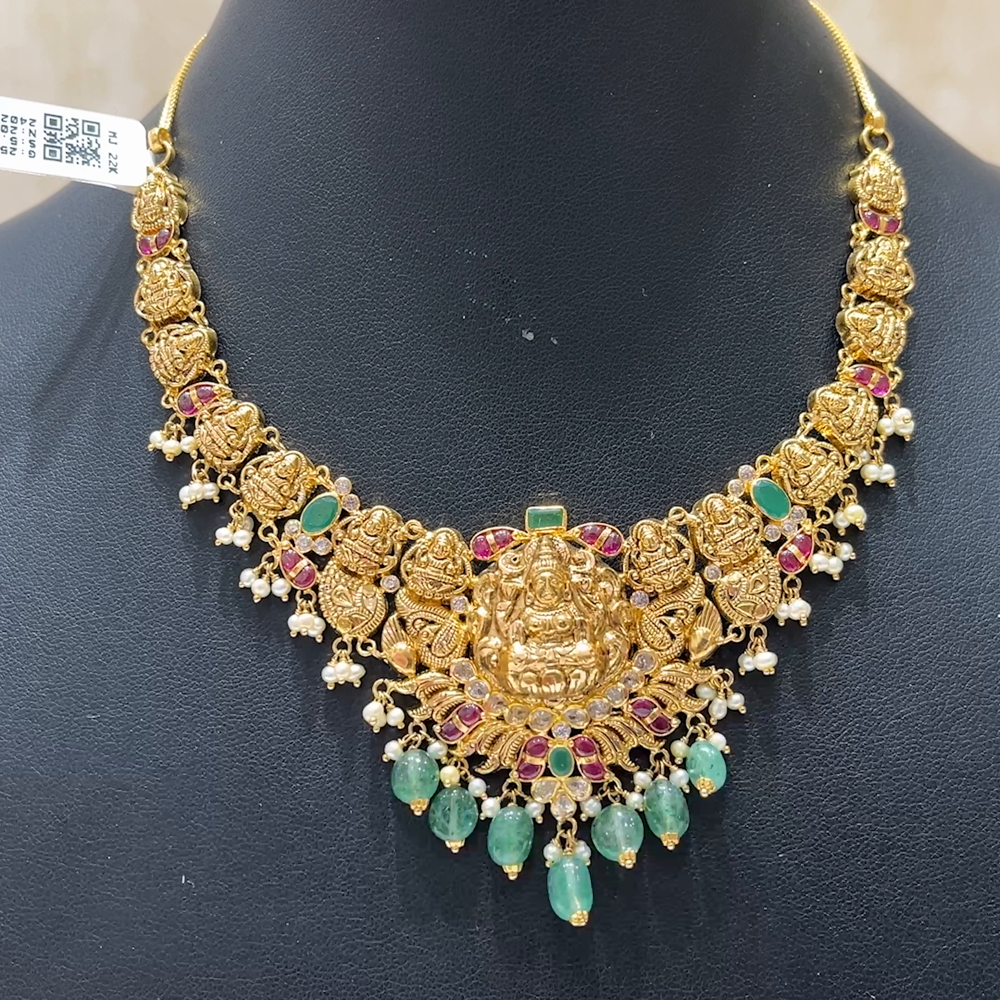 MUKUNDA JEWELLERS 20.945gms NECKLACE 22K Antique