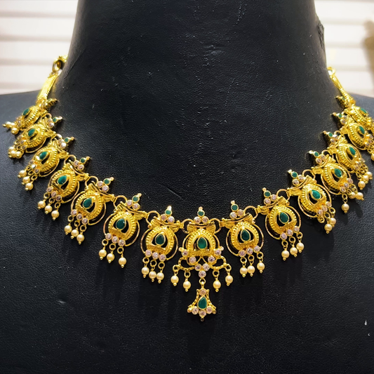 SOUTH INDIA 17.6gms NECKLACE 22K Yellow Gold