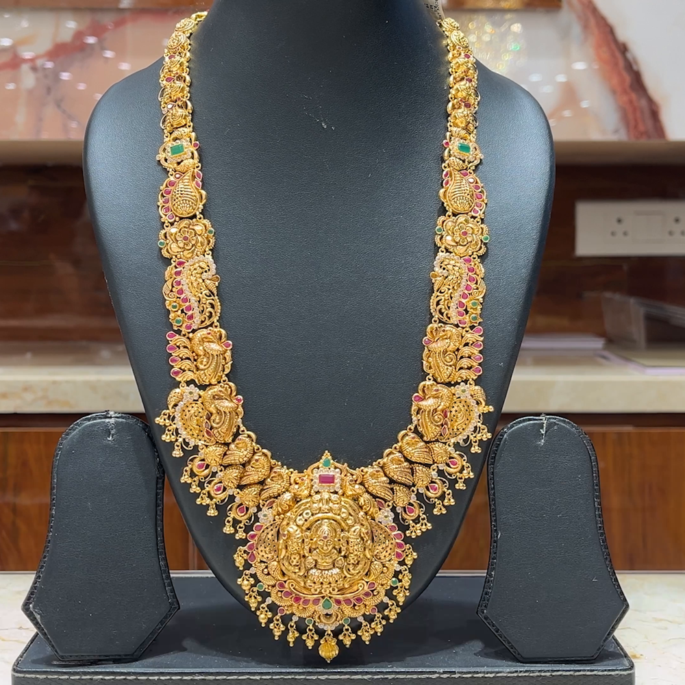 MUKUNDA JEWELLERS 65.91gms HARAMS 22K Antique