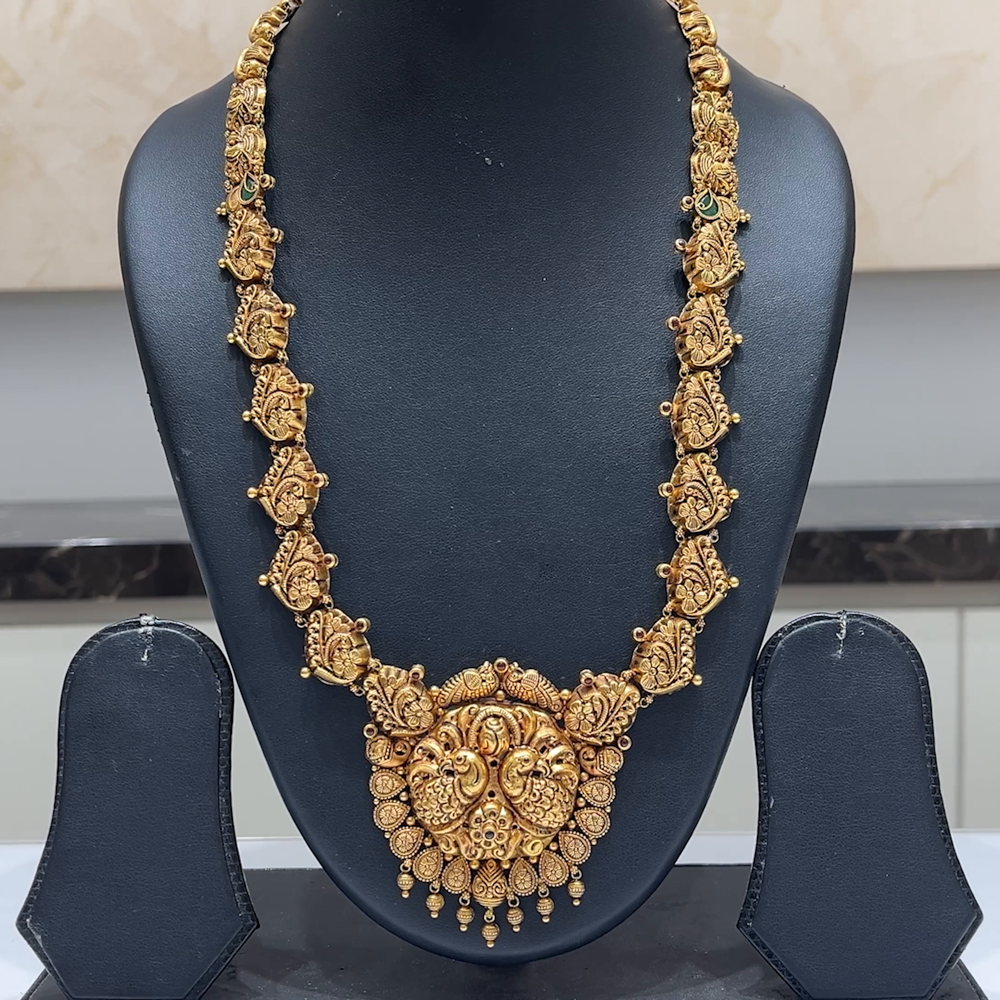 MUKUNDA JEWELLERS 34.17gms HARAMS 22K Antique